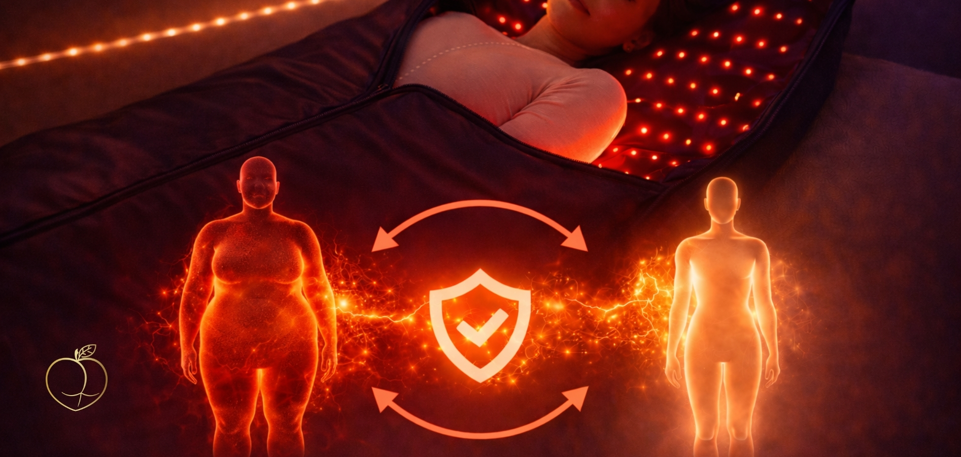 Vizualizace rozdílu mezi ztuhlým tělem ve střehu a uvolněným tělem v teple – nervový systém v klidu, měkké tkáně a pocit bezpečí. 