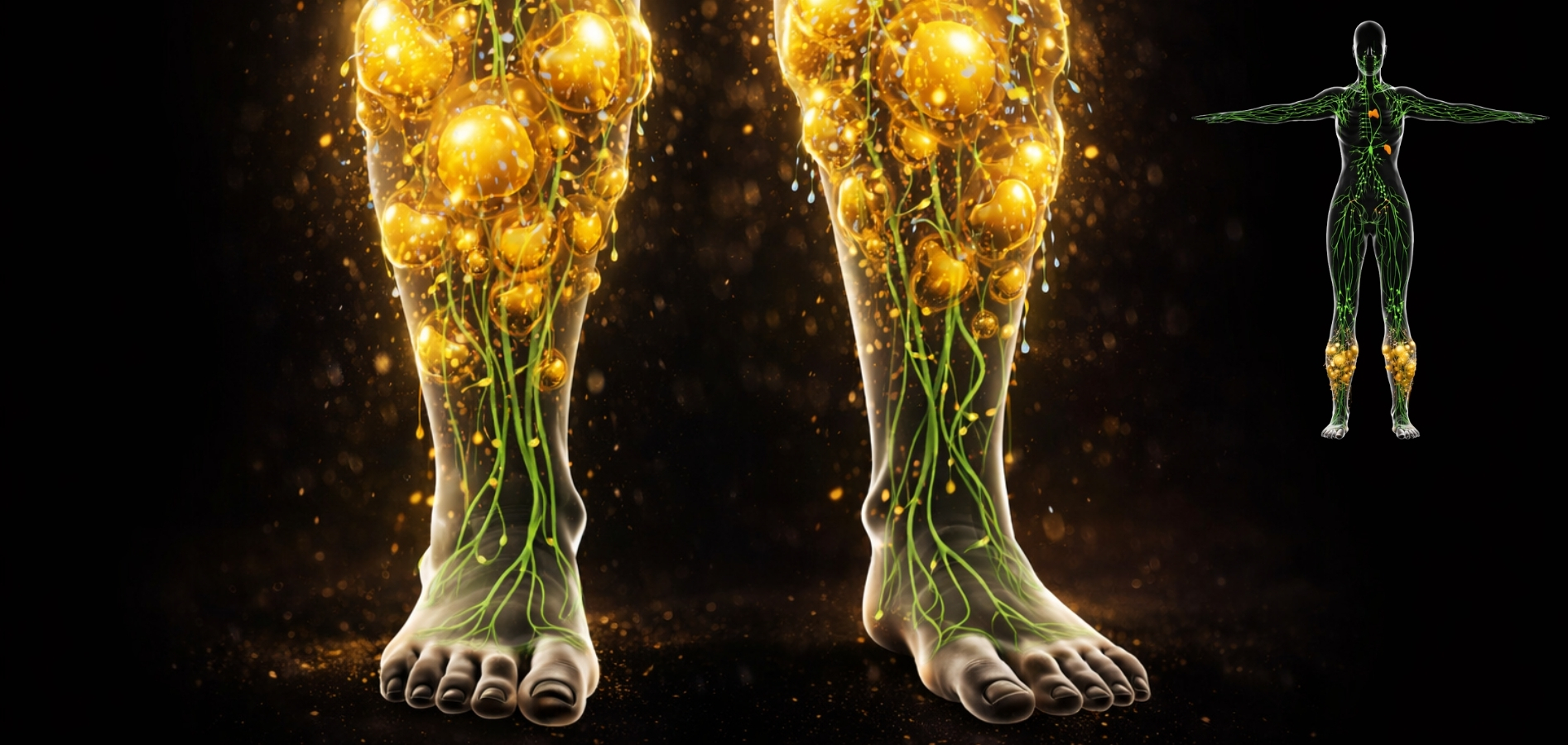 Dolní končetiny jsou přirozeným sběrným místem - při zpomaleném toku se otok projeví právě zde. 