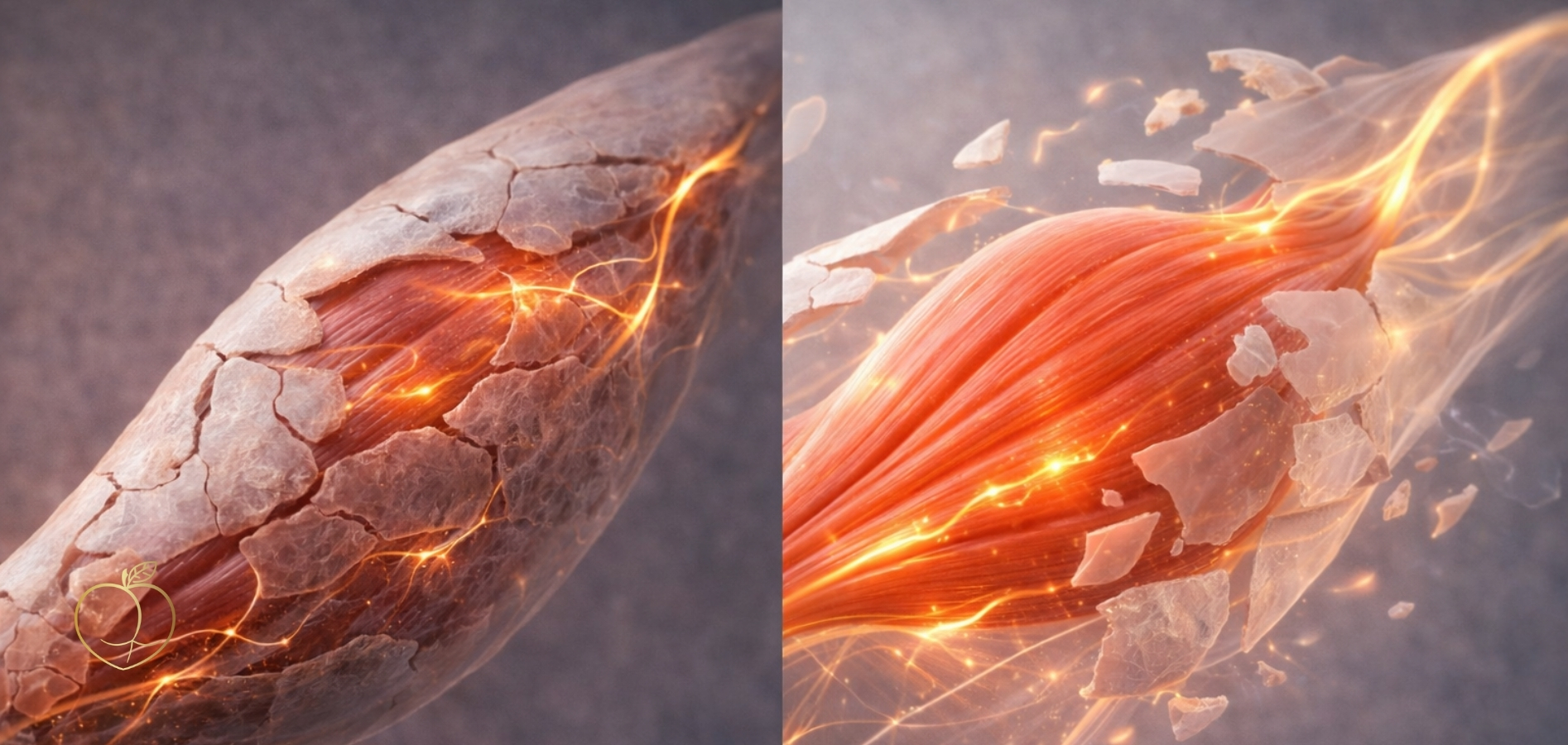 3D ilustrace svalu, který vlivem FormBooty procedur povoluje a může znovu začít pracovat na plný výkon.&nbsp; 