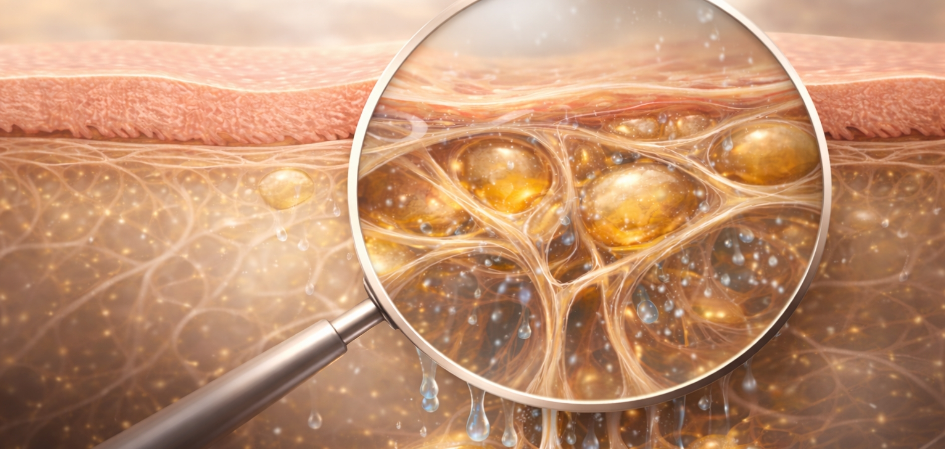 Lymfatická stagnace v tkáni: tekutiny se hromadí, tlak roste a tělo nestíhá odvádět přebytek. 